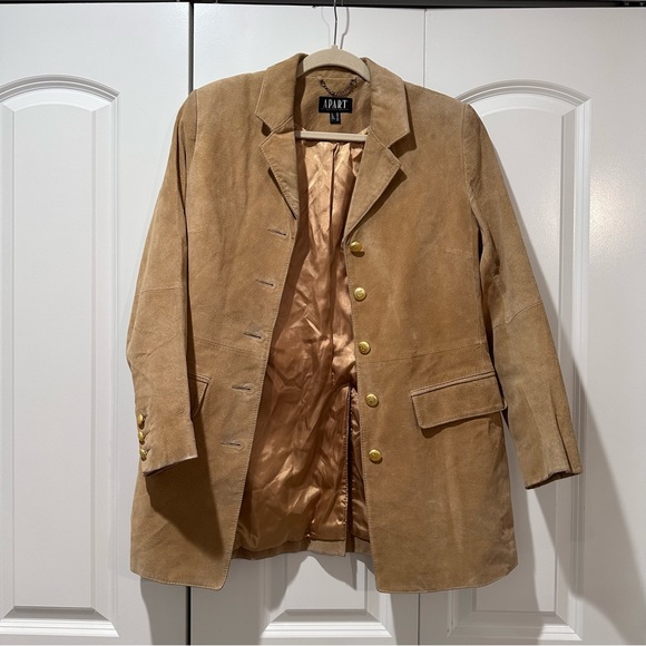 ✨ vintage 1990s suede blazer jacket - Picture 2 of 5